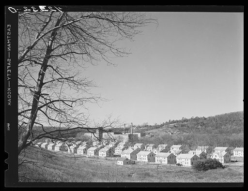 Baltic, Connecticut. In the background is the Baltic cotton mill