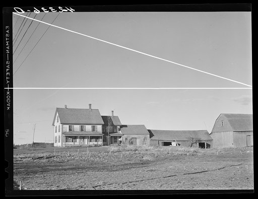 Old "strung out" house in Monticello, Maine