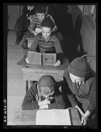 Children studying in a Hebrew school in Colchester, Connecticut