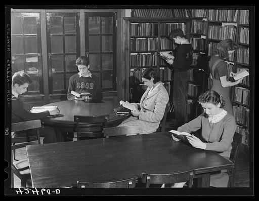 In the town library in Colchester, Connecticut