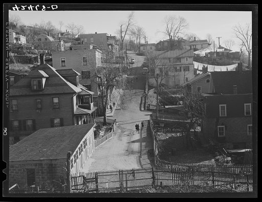 Untitled photo, possibly related to: Children on one of the many steep streets of Ansonia, Connecticut