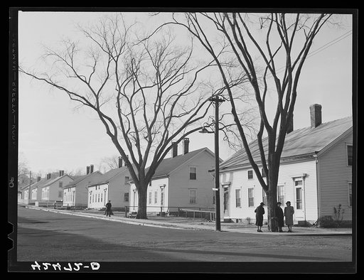 Company houses in Taftville, Connecticut, the "Penomah Mills." A company making rayon and other textile products is the mainstay of the town
