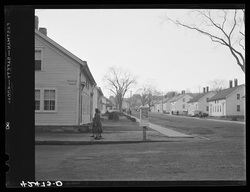 Company houses in Taftville, Connecticut, the "Penomah Mills." A company making rayon and other textile products is the mainstay of the town