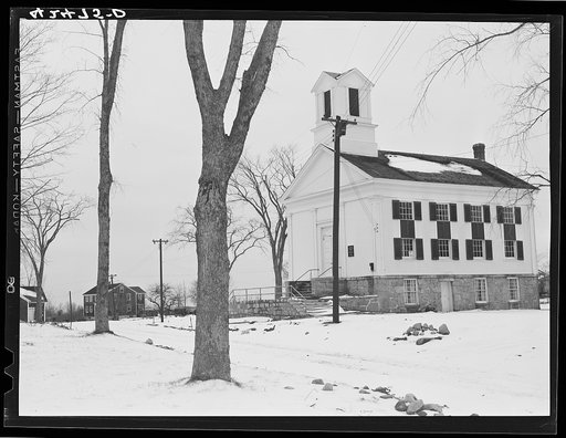 Untitled photo, possibly related to: The center of the town of Ledyard, Connecticut. This is the only church and its basement serves as the town hall