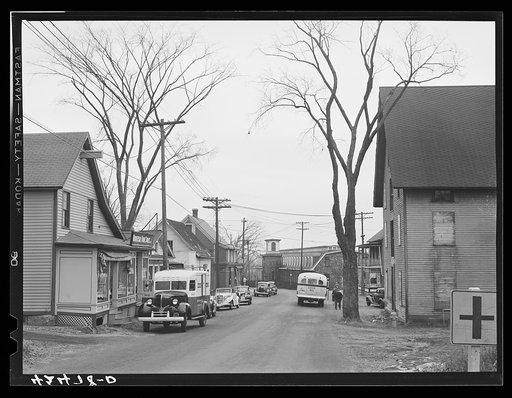 Main street of Fitchville, Connecticut