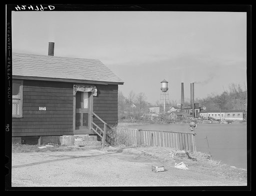 One of the many old mills that dot the country between London and Norwich, Connecticut. This one near Montville