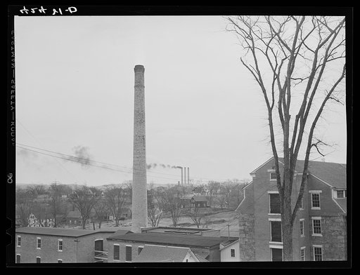 Untitled photo, possibly related to: A textile mill and company houses in Uncasville, Connecticut
