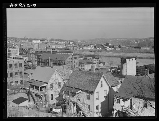 Untitled photo, possibly related to: General view of Shelton, Connecticut, with Derby, Connecticut, in the distance