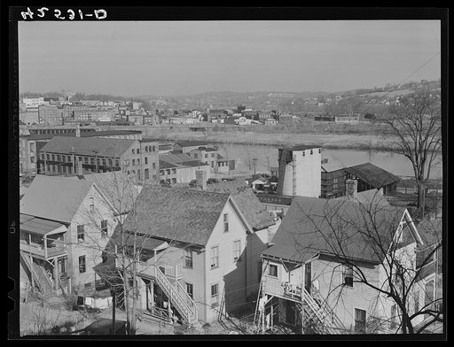 Untitled photo, possibly related to: General view of Shelton, Connecticut, with Derby, Connecticut, in the distance