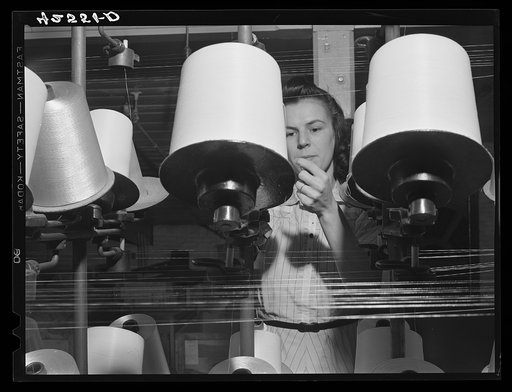 In the "Denomah" textile mill. Taftville, Connecticut