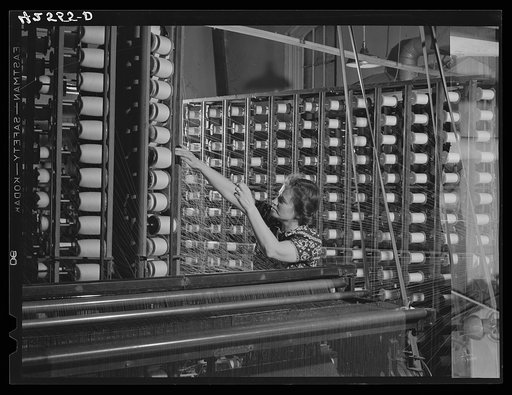 In the "Denomah" textile mill. Taftville, Connecticut