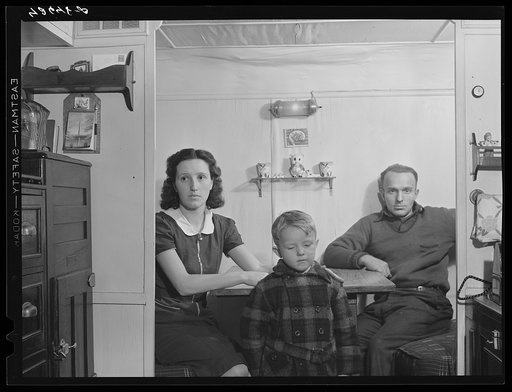 Mr. and Mrs. Freddie Howard and their son have been in Bath one and a half years. Used to live in their trailer some distance from Bath. Moved trailer into town about four months ago so that little boy could get to school. The trailer is homemade They used to live in Milo, Maine, where Mr. Howard wo