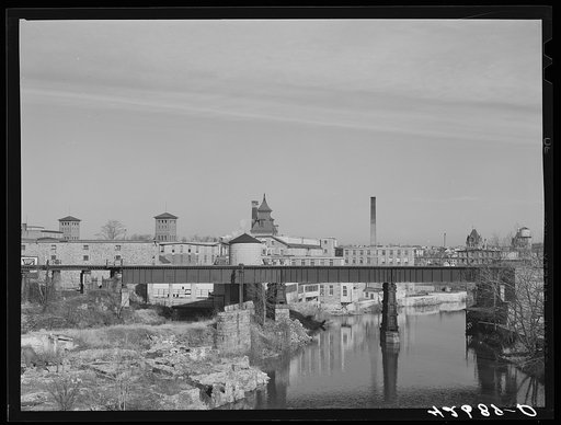 Old textile mills in Woonsocket, Rhode Island