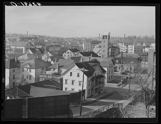 General view of Woonsocket, Rhode Island