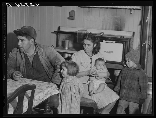 Untitled photo, possibly related to: Dennis DeCosta, Portuguese FSA (Farm Security Administration) client and his family. They raise garden vegetables and about ten cows. Little Compton, Rhode Island