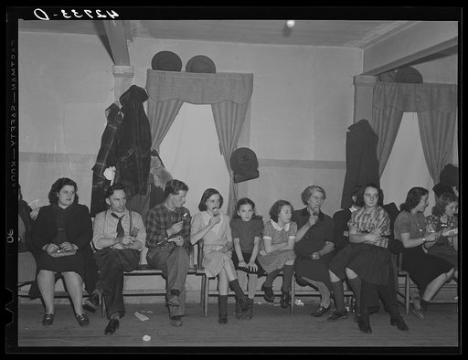 Sitting one out at a Saturday night square dance in Clayville, Rhode Island