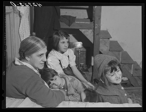 Wife and children of Manuel Almeida, Portuguese, FSA (Farm Security Administration) client and truck gardener. Little Compton, Rhode Island