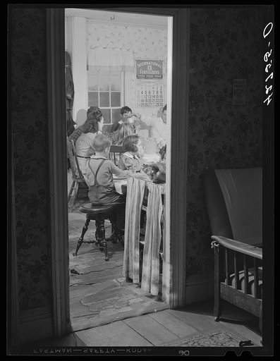 At the Crouch family Thanksgiving Day dinner. Ledyard, Connecticut