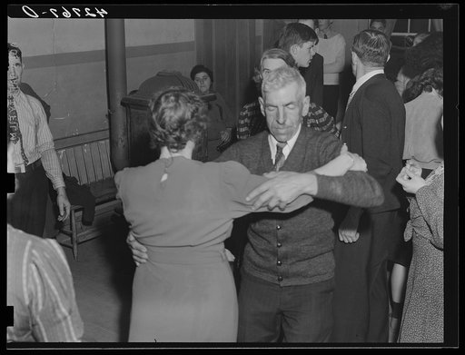 At a Saturday night square dance in Clayville, Rhode Island