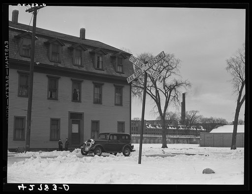 Houses in mill district. Lowell, Massachusetts