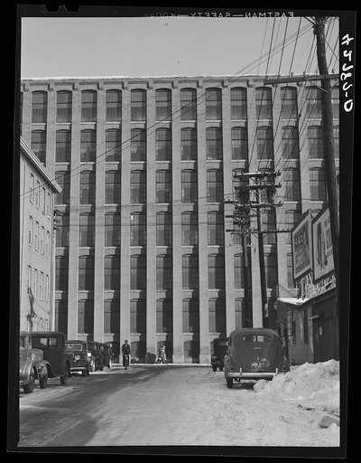Untitled photo, possibly related to: A vacant mill on a street in Lawrence, Massachusetts