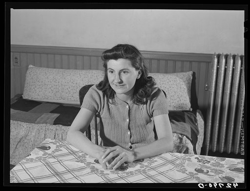Untitled photo, possibly related to: Ann Garabedian, Russian girl married to Armenian vegetable gardener in Andover, Massachusetts. Her husband works as a truck driver in Lawrence in the winter
