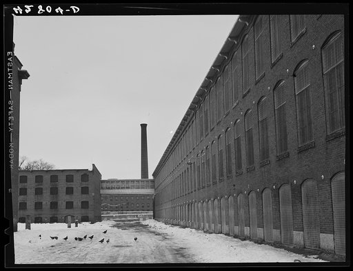 One of the textile mills in Lowell, Massachusetts