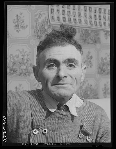 Mr. Ovegen Sarkisian, Armenian vegetable farmer in West Andover, Massachusetts. He has a five and a half acre farm and has to get outside employment to pull thru the winter