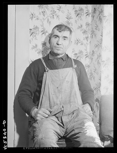 Mr. Ovegen Arakelian, Armenian vegetable farmer in West Andover, Massachusetts. Has eleven acre farm which is not sufficient to get them thru the winter months. Their son tries to get work in mills in Lowell, Massachusetts