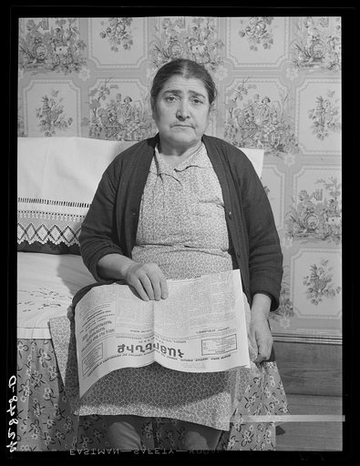 Armenian woman living on a five-and-a-half acre vegetable farm which she runs with her son-in-law and his family. They have to rely on any outside work they can get to live thru the winter. West Andover, Massachusetts