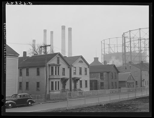 Near the waterfront in New Bedford, Massachusetts
