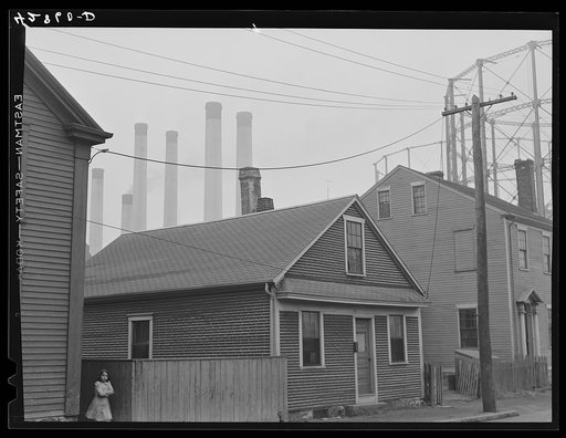Untitled photo, possibly related to: Near the waterfront in New Bedford, Massachusetts