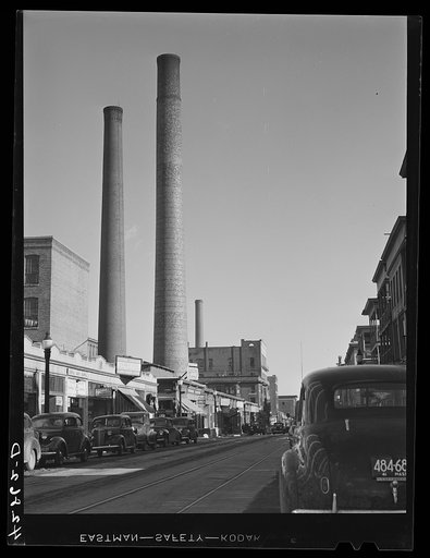 Untitled photo, possibly related to: A street in Lowell, Massachusetts