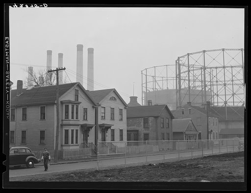 Untitled photo, possibly related to: Near the waterfront in New Bedford, Massachusetts