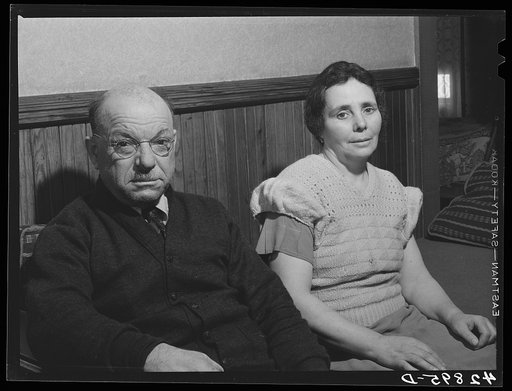 Untitled photo, possibly related to: Mr. La Rosa, Italian vegetable farmer in Methuen, Massachusetts. Both he and a son work at the Plymouth mill in Lawrence, and in the summer the son takes care of the farm