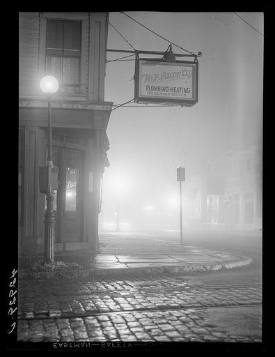 On a foggy night in New Bedford, Massachusetts