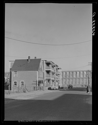 Untitled photo, possibly related to: Workers' houses near textile mill New Bedford, Massachusetts