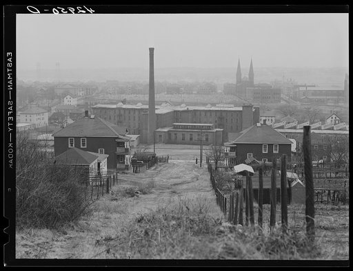 General view of Fall River, Massachusetts