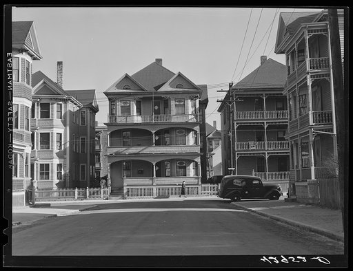 Untitled photo, possibly related to: Houses in New Bedford, Massachusetts