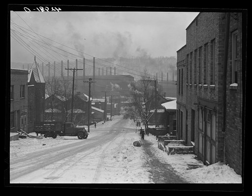 Untitled photo, possibly related to: Street in the mill town of Midland, Pennsylvania