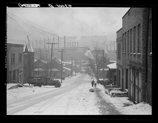 Untitled photo, possibly related to: Street in the mill town of Midland, Pennsylvania
