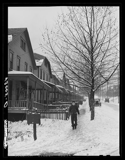 Houses in the steel town at Midland, Pennsylvania