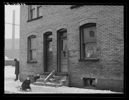 Workers' houses near Pittsburgh Crucible Steel Company in Midland, Pennsylvania