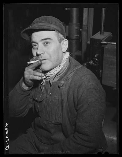Italian metal worker at the Correct Manufacturing Company in Fallston Pennsylvania