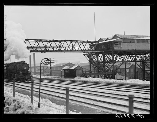 Untitled photo, possibly related to: The end of the afternoon shift at the Jones and Laighlin Steel Corporation. Aliquippa, Pennsylvania