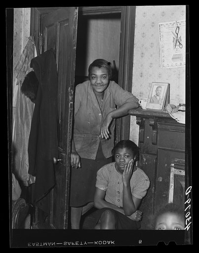 Untitled photo, possibly related to: Children of Mr. W. Jones, living in a substandard house in Rochester, Pennsylvania