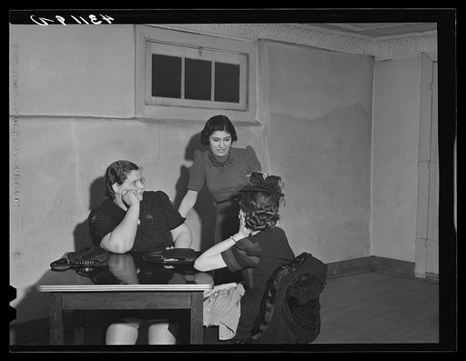 Steelworkers' wives at the Democratic Club in Aliquippa, Pennsylvania