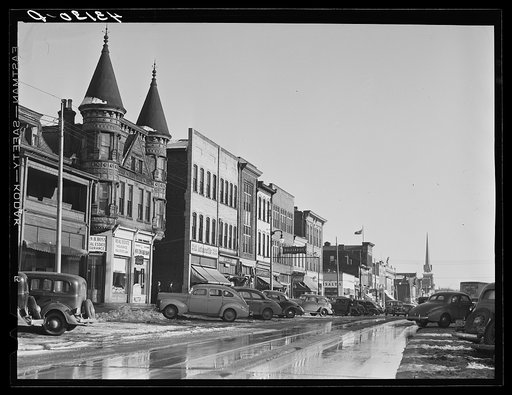 Main street in New Brighton, Pennsylvania