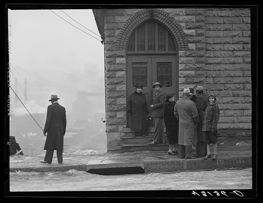Untitled photo, possibly related to: Negro church in mill district of Pittsburgh, Pennsylvania