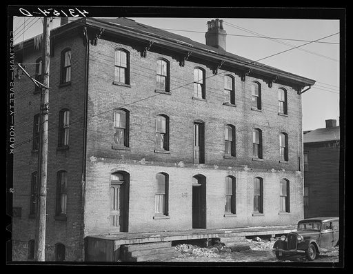 The "crackerbox" housing eighty-seven persons in Beaver Falls, Pennsylvania